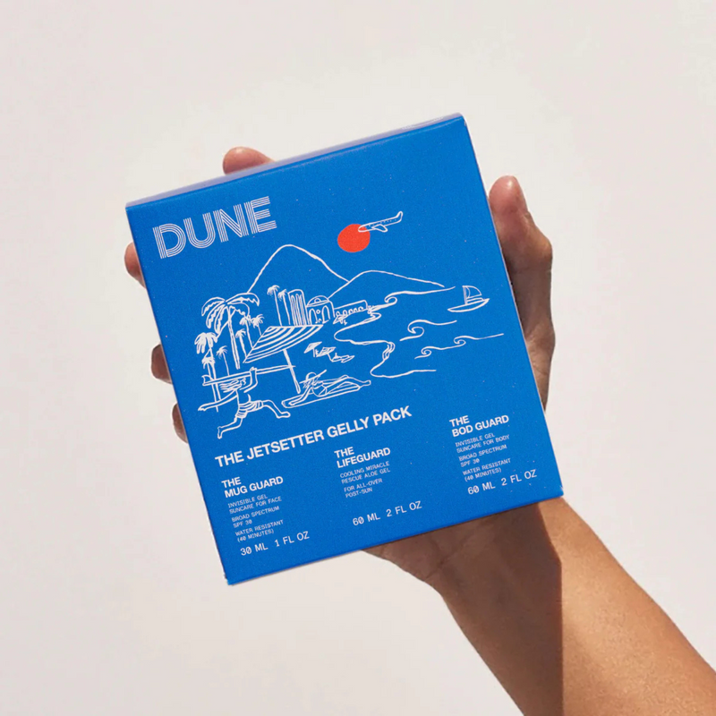 Dune Suncare The Jetsetter Gelly Pack Travel Sunscreen Minis TSA Approved