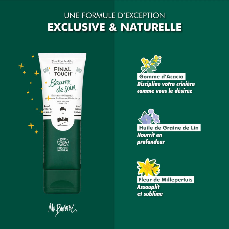 Baume Barbe et Cheveux FINAL TOUCH pour Coiffer, Conditionner et Nourrir