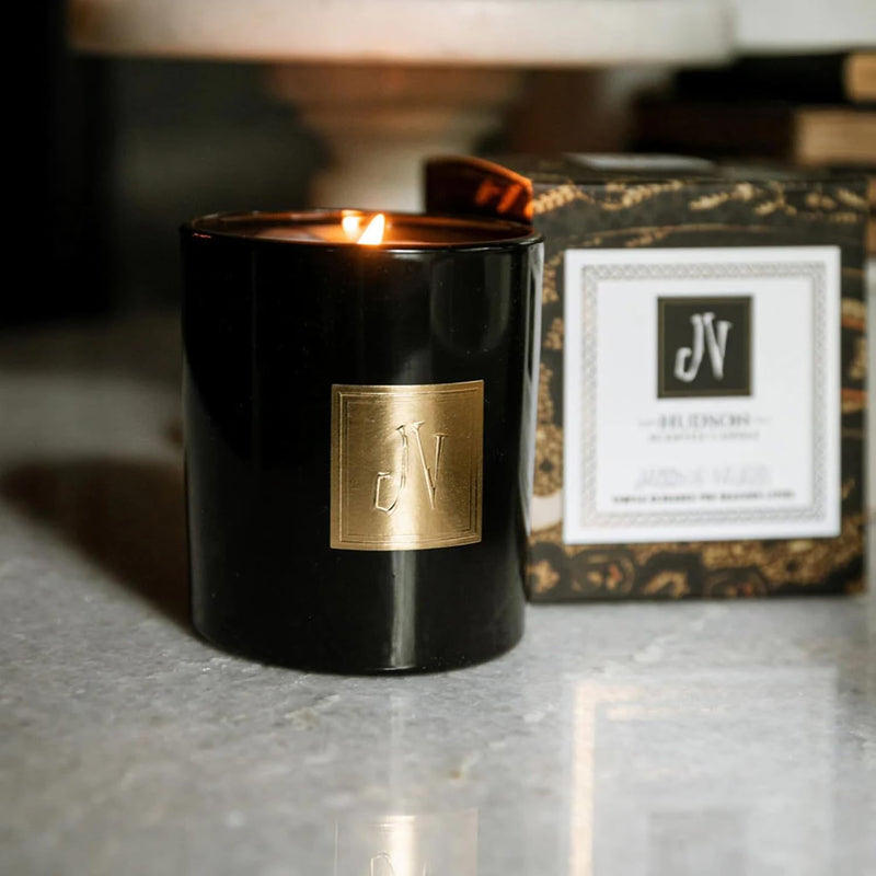 Jackson Vaughn Scented Candle | Aromatherapy Long Lasting Candles Luxury Home Fragrance Decor Gifts Hand Poured Soy Wax Notes of Juniper Berry, Rosemary, Fresh Evergreen 55 Hour Burn 14.5oz (Hudson)