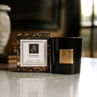 Jackson Vaughn Scented Candle | Aromatherapy Long Lasting Candles Luxury Home Fragrance Decor Gifts Hand Poured Soy Wax Notes of Juniper Berry, Rosemary, Fresh Evergreen 55 Hour Burn 14.5oz (Hudson)