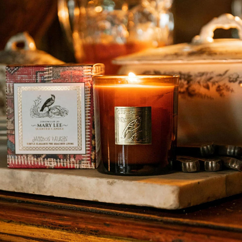 Jackson Vaughn Jeremiah Jo Candle | Aromatherapy Long Lasting Luxury Home Fragrance Decor Gifts Hand Poured Soy Wax Blend Notes of Grapefruit, Red Currant, BlackBerry 55 Hour Burn 14.5oz (Mary Lee)