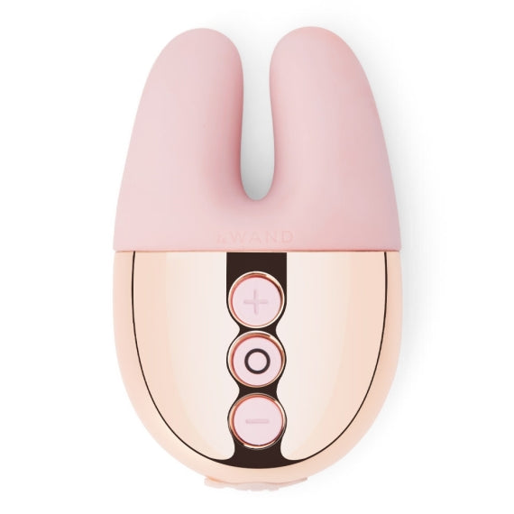 Mini Compact Vibrator Massager Double Vibe by Le Wand (Rose Gold)