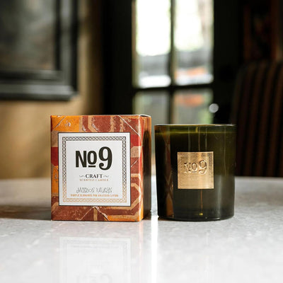 Jackson Vaughn Scented Candle | Aromatherapy Long Lasting Candles Luxury Home Fragrance Decor Gifts Hand Poured Soy Wax Notes of Neroli, Patchouli, Bergamot, Cypress 55 Hour Burn 14.5oz (No. 9 Craft)