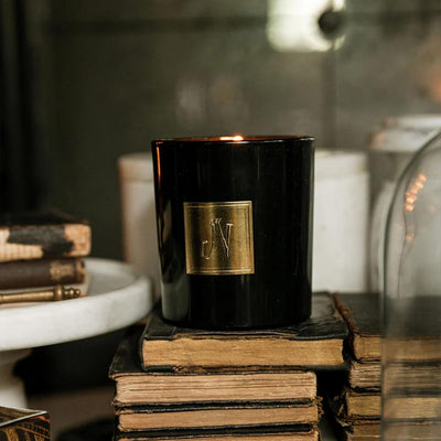 Jackson Vaughn Scented Candle | Aromatherapy Long Lasting Candles Luxury Home Fragrance Decor Gifts Hand Poured Soy Wax Notes of Patchouli, Teakwood Incense, Myrrh 55 Hour Burn 14.5oz (Hansel)