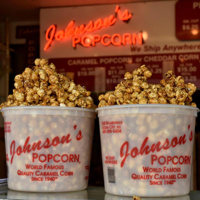 Johnson's Popcorn Peanut Popcorn Handmade, Freshly Popped Gourmet Sweet & Crunchy Delicious Treat for Family Parties, Movie Night Snack Gift Ready 28oz - World Famous Quality Caramel Corn Since 1940!