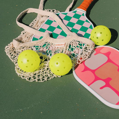 On Holiday Pickleball Paddle | Fiberglass Face Honeycomb Core, High Spin, Shock-Absorbing, Lightweight Durable for Power, Control & Balance Edge Guard & Grip Tape for Sweaty Hands - All Levels (Ibiza)