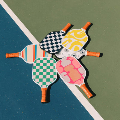 On Holiday Pickleball Paddle | Fiberglass Face Honeycomb Core, High Spin, Shock-Absorbing, Lightweight Durable for Power, Control & Balance Edge Guard & Grip Tape for Sweaty Hands - All Levels (Ibiza)