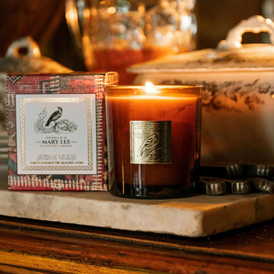 Jackson Vaughn Jeremiah Jo Candle | Aromatherapy Long Lasting Luxury Home Fragrance Decor Gifts Hand Poured Soy Wax Blend Notes of Grapefruit, Red Currant, BlackBerry 55 Hour Burn 14.5oz (Mary Lee)
