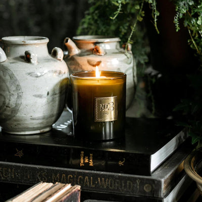 Jackson Vaughn Scented Candle | Aromatherapy Long Lasting Candles Luxury Home Fragrance Decor Gifts Hand Poured Soy Wax Blend Floral Notes of Patchouli, Rosemary 55 Hour Burn 14.5oz (No. 3 Local)