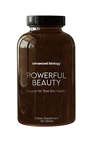 Advanced Biology - Powerful Beauty Supplement for Skin Enhancement, Protection, Elasticity, Collagen Growth, Hyaluronic Acid Production, Inflammation Control | 120 ct