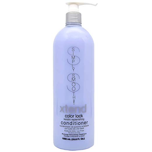 Simply Smooth Xtend Color Lock Keratin Replenishing Conditioner, 33.8 Ounce