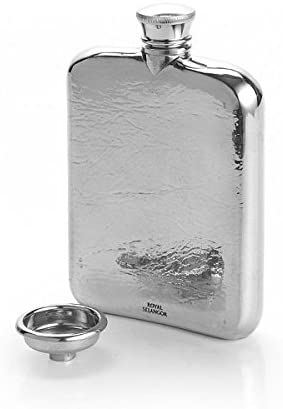 Royal Selangor Hand Finished Generic Collection Pewter Hip Flask (140ml) Gift