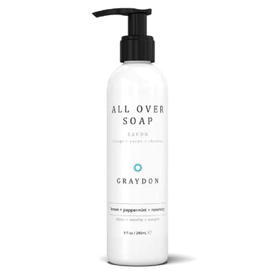 Graydon All Over Soap - Natural Soap for Sensitive Skin I Multipurpose Body Wash I Uplifts, Energizes, & Freshens Skin I 240ml/ 8.1oz
