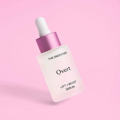 Overt Skincare THE SMOOTHER Lift + Boost Serum to Increase Cell Turnover, Target Uneven Skintone, Acne, and Signs of Aging with Retinol, Jojoba Oil, and Centella Asiatica - 1 fl oz/30 mL