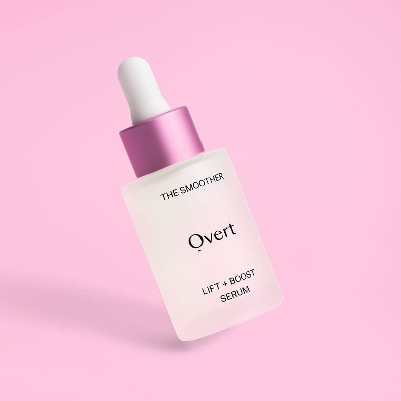 Overt Skincare THE SMOOTHER Lift + Boost Serum to Increase Cell Turnover, Target Uneven Skintone, Acne, and Signs of Aging with Retinol, Jojoba Oil, and Centella Asiatica - 1 fl oz/30 mL