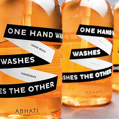 Abhati Suisse | ONE HAND WASHES THE OTHER Hand Soap | Natural Antioxidants | Cleansing & pH Balanced Formula | Made In Switzerland | 300 ml