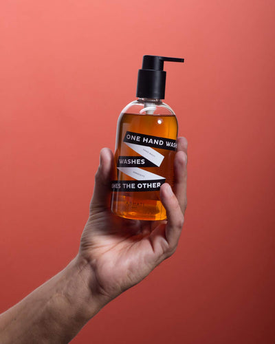 Abhati Suisse | ONE HAND WASHES THE OTHER Hand Soap | Natural Antioxidants | Cleansing & pH Balanced Formula | Made In Switzerland | 300 ml