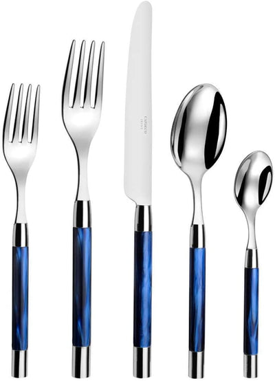 Capdeco Conty Blue 5 Piece Flatware Set