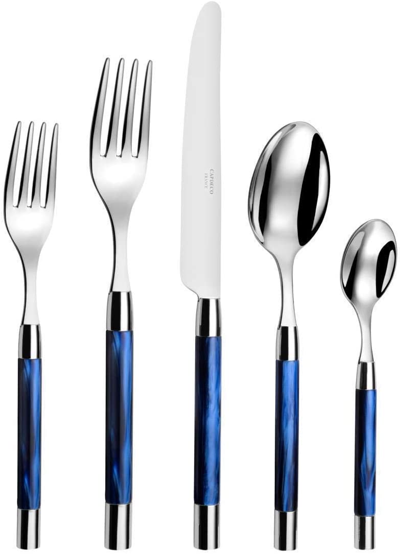 Capdeco Conty Blue 5 Piece Flatware Set