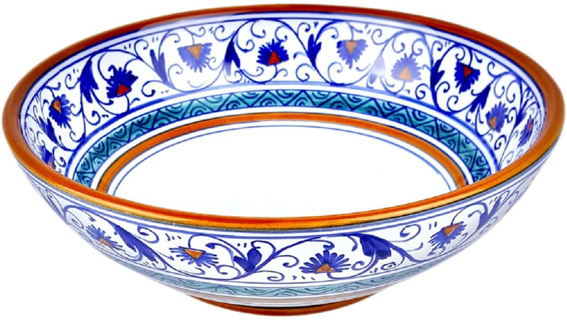 Deruta Italy by Gute | Penny Cereal Bowl | Handcrafted & Handpainted Italian Ceramics | Authentic Italian Pottery Handmade in Deruta, Italy