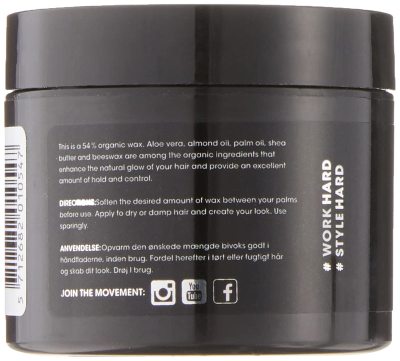 By Vilain Wax Zero - Hair Styling Wax - Natural Finish Strong Hold - 2.2oz