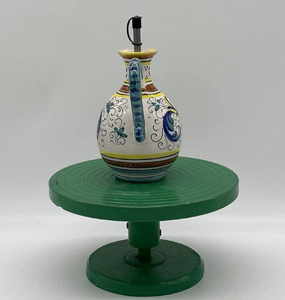 Deruta Italy by Gute | Ricco Deruta Vinegar Bottle | Handcrafted & Handpainted Italian Ceramics | Authentic Italian Pottery Handmade in Deruta, Italy