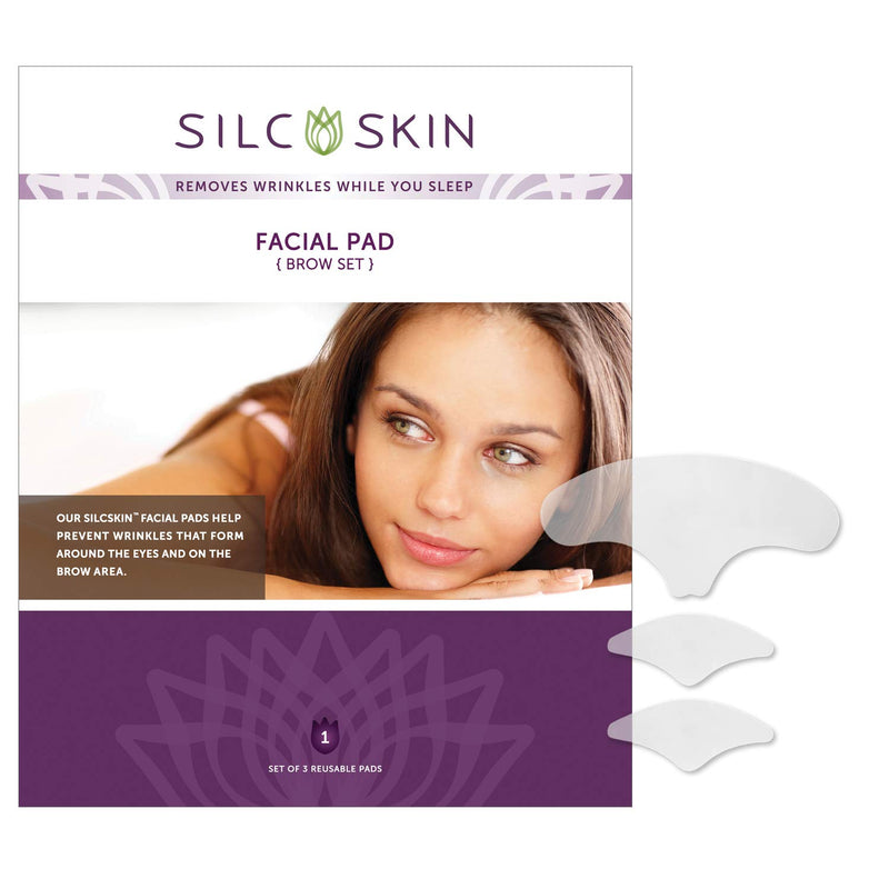 SilcSkin Facial Pad Brow Set, Corrects & Prevent Brow Wrinkles & Crow&