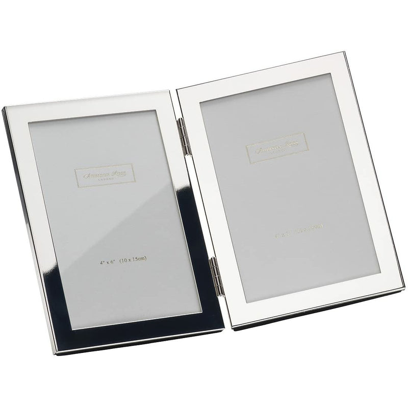 Addison Ross, Double Photo Frame, 8x10, Silver Plate, 8 x 10 Inches