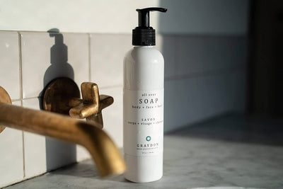 Graydon All Over Soap - Natural Soap for Sensitive Skin I Multipurpose Body Wash I Uplifts, Energizes, & Freshens Skin I 240ml/ 8.1oz