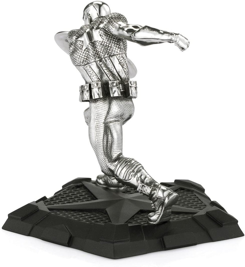 Royal Selangor Hand Finished Marvel Collection Pewter Captain America First Avenger Statue Gift