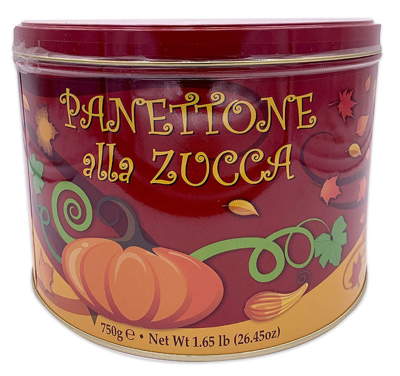 Chiostro di Saronno Traditional Delicious Sweet Pumpkin Spice Cream Filled Panettone in Gift Tin Imported from Italy