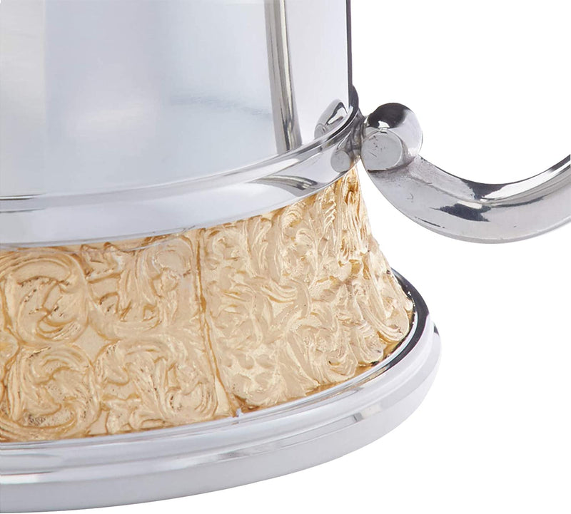 Royal Selangor Hand Finished Classic Expressions Collection Pewter Tankard (L) with 24K Gold Plating Gift