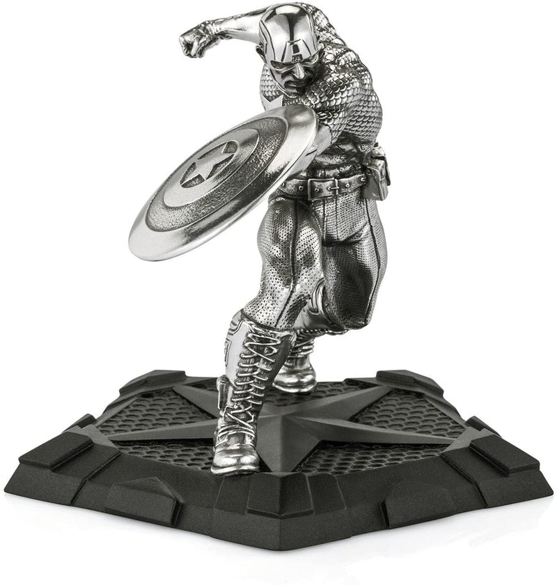 Royal Selangor Hand Finished Marvel Collection Pewter Captain America First Avenger Statue Gift