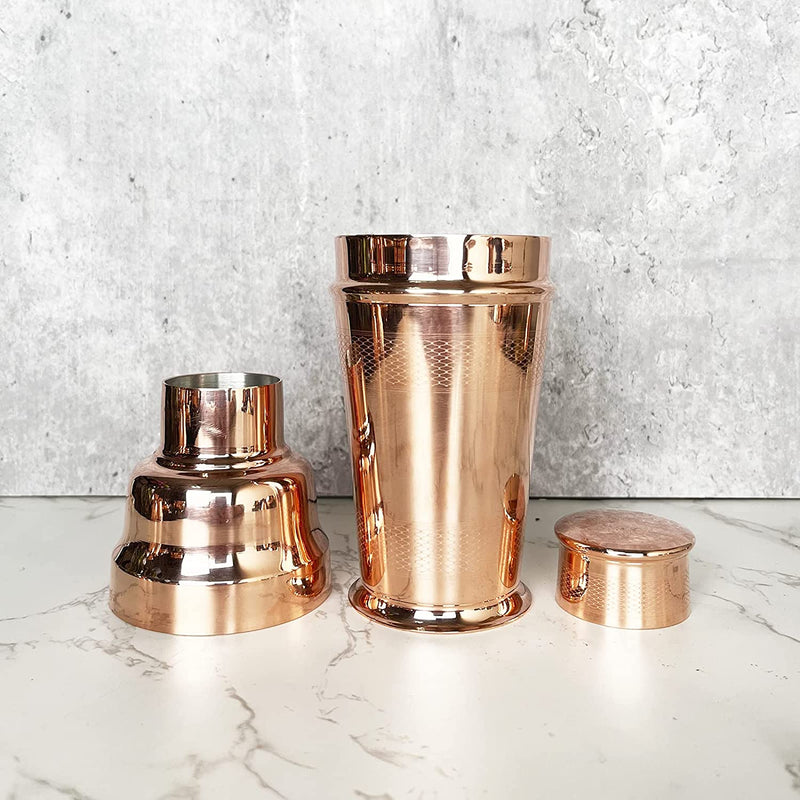 Coppermill Kitchen | Vintage Inspired Coctail Shaker & Jigger | Authentic Copper & Brass | 1900&