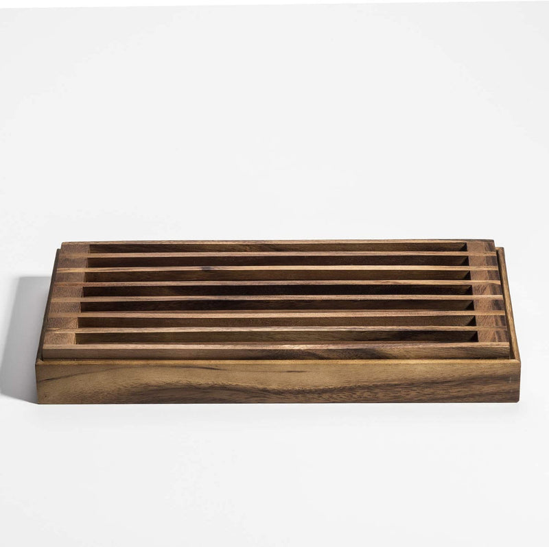 Kalmar Home Trivet and Bread Crumb Catcher | Three-in-One Tray | Acacia Wood | Environmentally Friendly