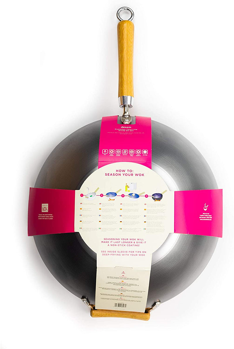 School of Wok - 14"/36cm Carbon Steel Wok