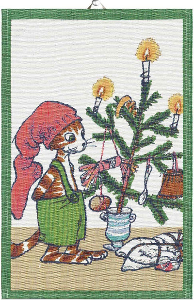 Ekelund Findus Julfest Scandinavian Kitchen Towel