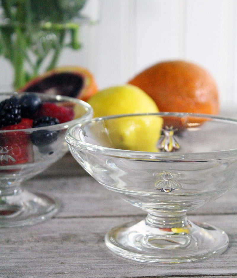 La Rochere Set Of 6, 6.5-ounce Napoleon Bee Ice Cream Dishes