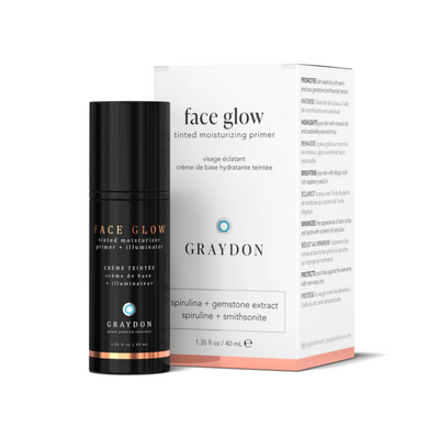 GRAYDON Face Glow - Natural Tinted Moisturizer Primer I Highlights, Brightens, Refreshes, & Protects Skin I 40 ml/ 1.35oz