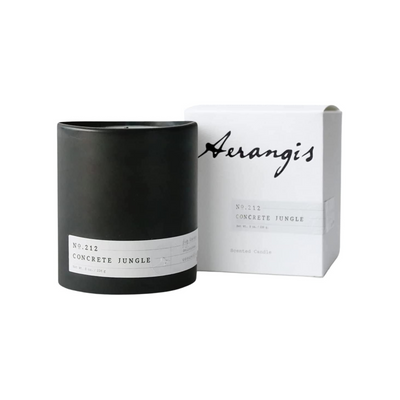 Aerangis Candle Concrete Jungle - Aromatherapy, Long Lasting Candles, Decorative Home Fragrance Decor Gift - 50 Hour Burn Time Notes of Bergamot, Fig Tree Leaves, Berry, Hyacinth, Jasmine (No.212)