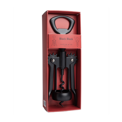 L'Atelier du Vin Matte Black Classic Wing Corkscrew