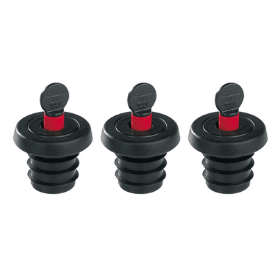 L'Atelier Du Vin Gard'Vin On/Off Stoppers, Black, Set of 3