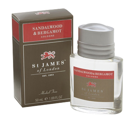 St James of London Sandalwood & Bergamot Cologne