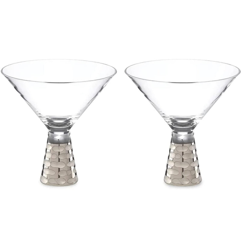 Michael Wainwright Truro Platinum Martini Glasses, Set of 2