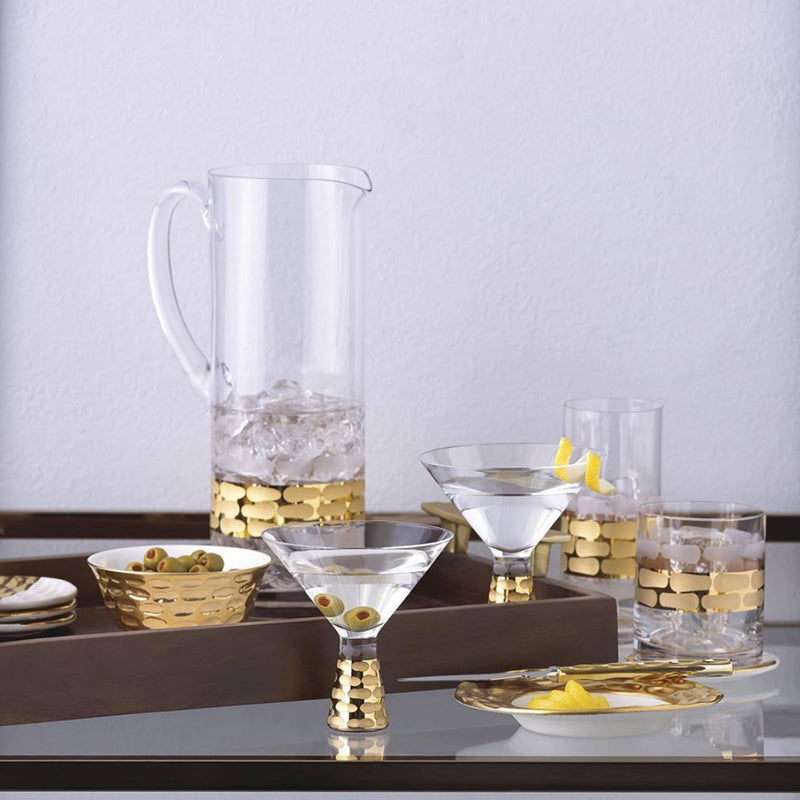 Michael Wainwright Truro Gold Martini Glasses Set of 2, 5-Inch