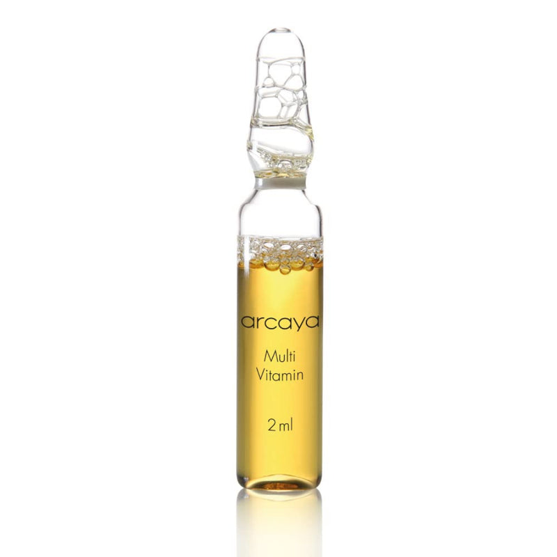 Arcaya Professional Skincare MULTI VITAMIN Skin Protecting Ampoule Serum for Immune Protection of Skin - 5 ampoules of 2ml | .07 fl oz