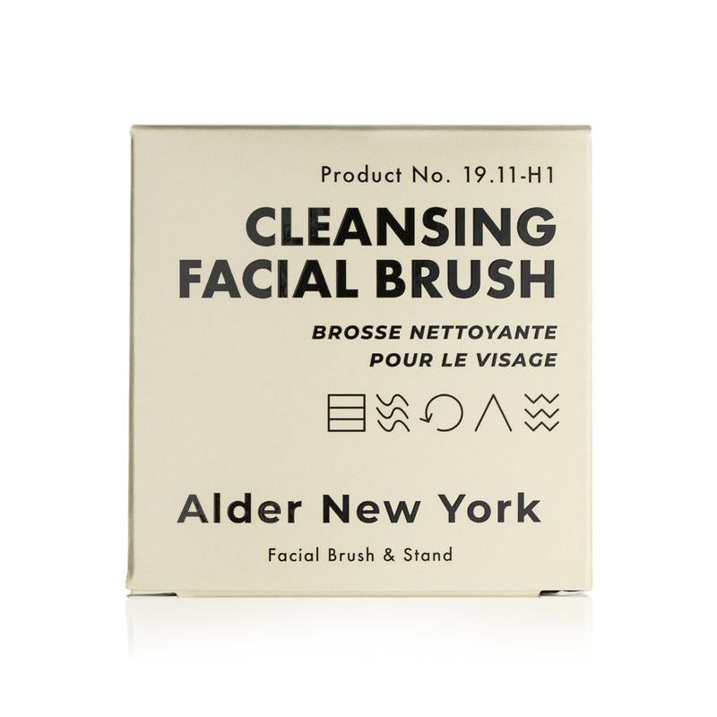 Alder New York Cleansing Facial Brush Gentle Face Massaging Brush & Stand