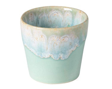 COSTA NOVA Stoneware Ceramic Dish Grespresso Collection Espresso Cups 6-Piece Set, 3 oz (Aqua)