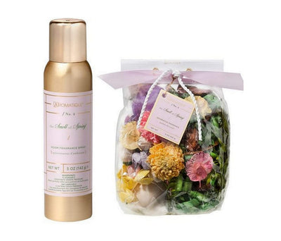 Aromatique The Smell of Spring Room Fragrance Spray and Decorative Fragrance Bundle Featuring a Gute Carrying Bag (3 Piece Bundle)