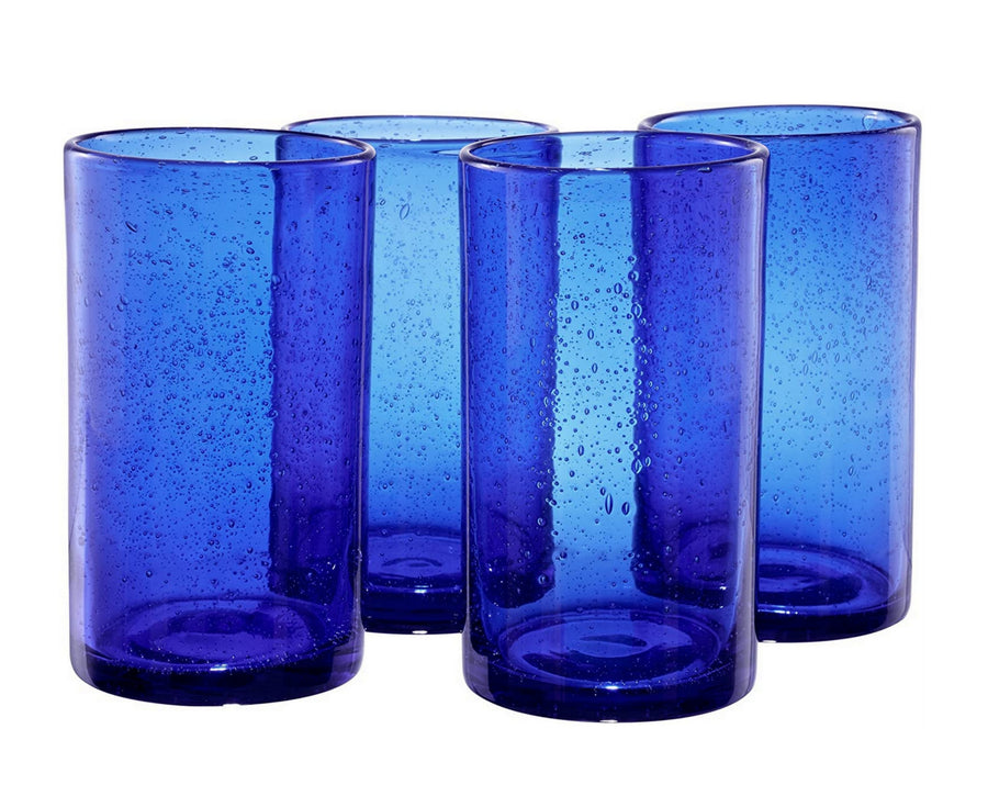 Artland Iris Highball Glasses, Cobalt Blue, Set of 4 – Alrossa